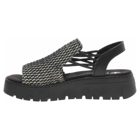 detail Dámské sandály Rieker V1051-00 schwarz