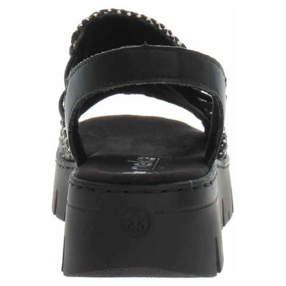 detail Dámské sandály Rieker V1051-00 schwarz