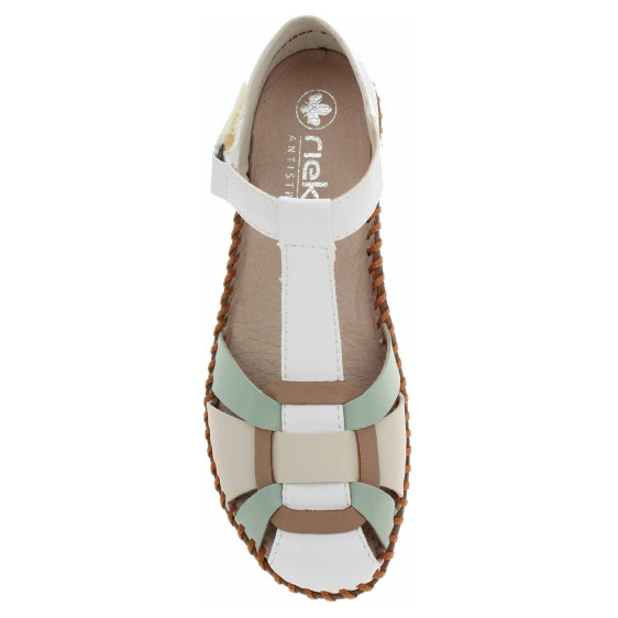 detail Dámské sandály Rieker M1673-90 weiss