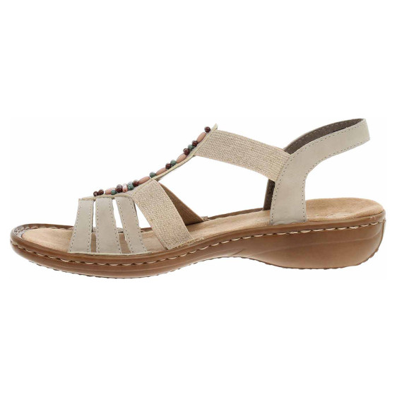 detail Dámské sandály Rieker 60851-62 beige