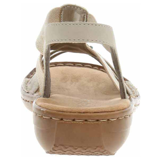 detail Dámské sandály Rieker 60851-62 beige