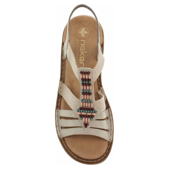 detail Dámské sandály Rieker 60851-62 beige