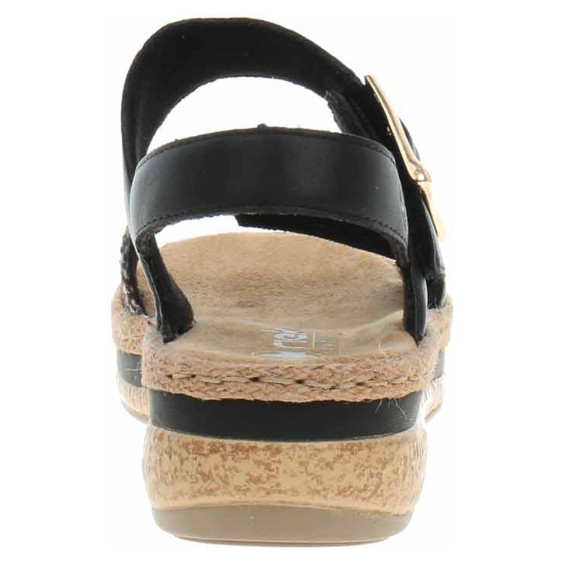 detail Dámské sandály Rieker V0951-00 schwarz