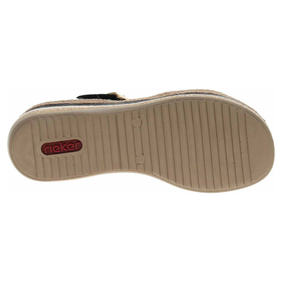 detail Dámské sandály Rieker V0951-00 schwarz