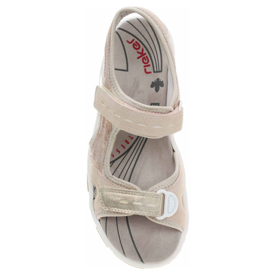 detail Dámské sandály Rieker 68866-31 rosa