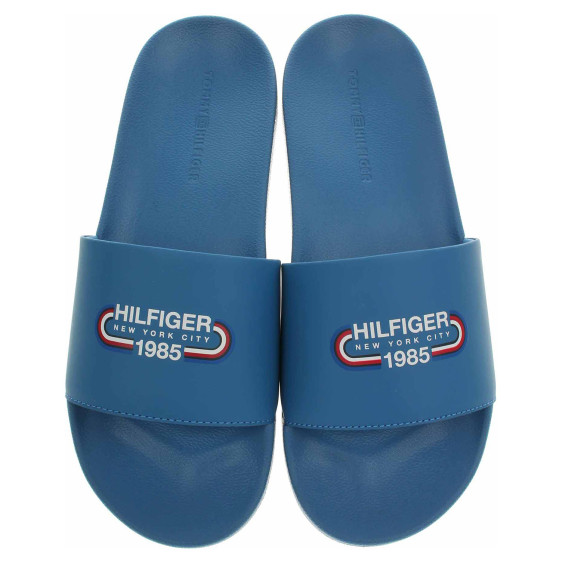 detail Pánské pantofle Tommy Hilfiger FM0FM05019 C2Y Antique Blue