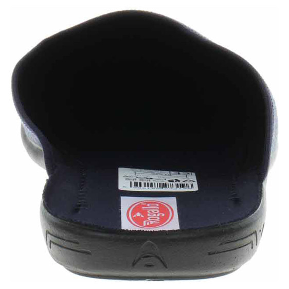 detail Pánské domácí pantofle Rogallo E/27319 modrá-šedá