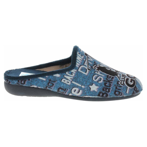 detail Pánské domácí pantofle Medi Line 5175-023 marino