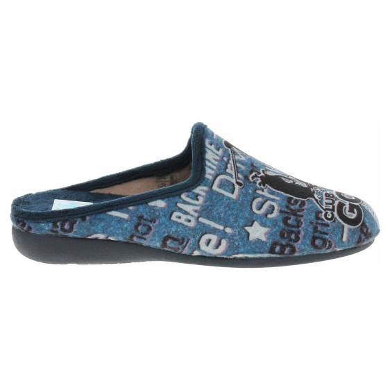 detail Pánské domácí pantofle Medi Line 5175-023 marino