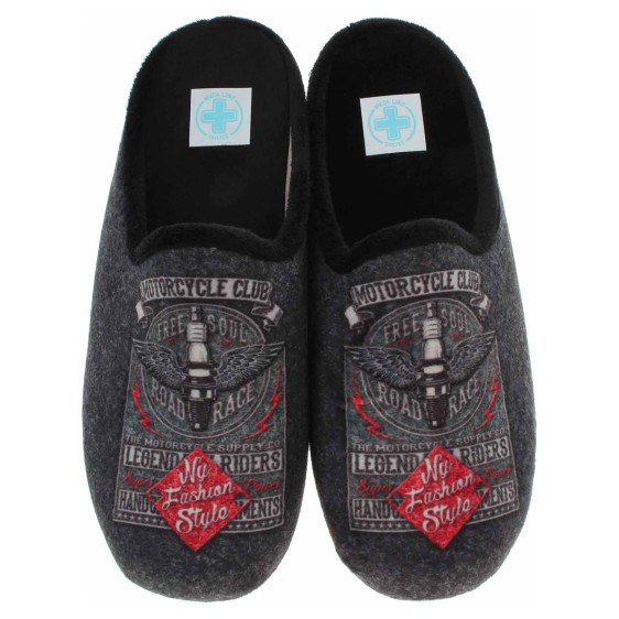 detail Pánské domácí pantofle Medi Line 5136-023 negro