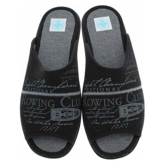 detail Pánské domácí pantofle Medi Line S72-37742 black