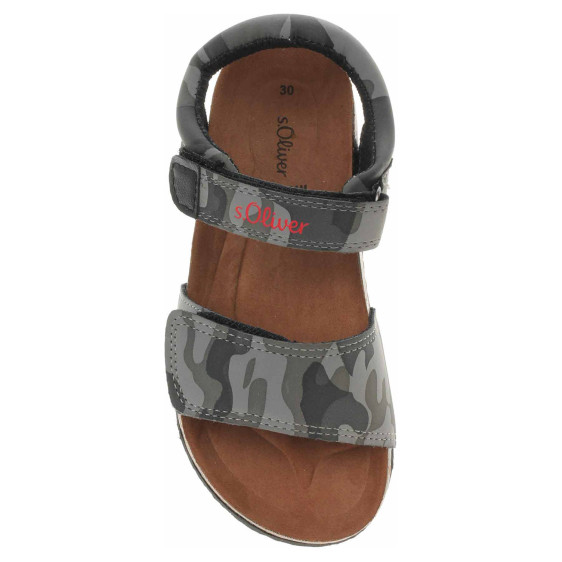 detail Chlapecké sandály s Oliver 5-38400-28 black comb