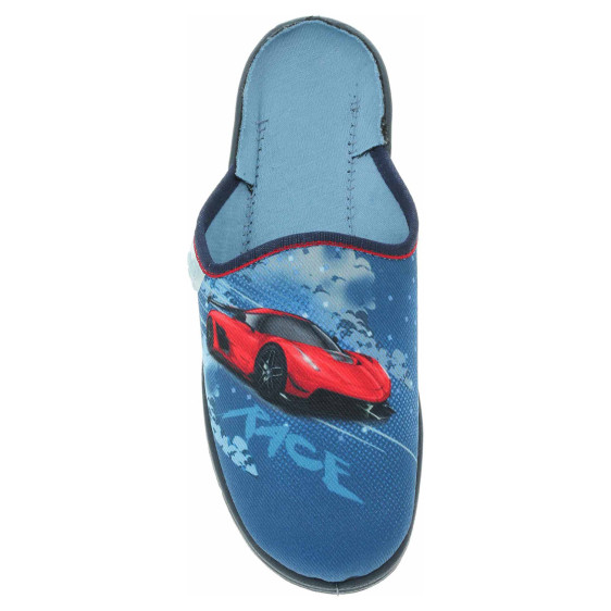 detail Befado chlapecké domácí pantofle 707Y419 modrá